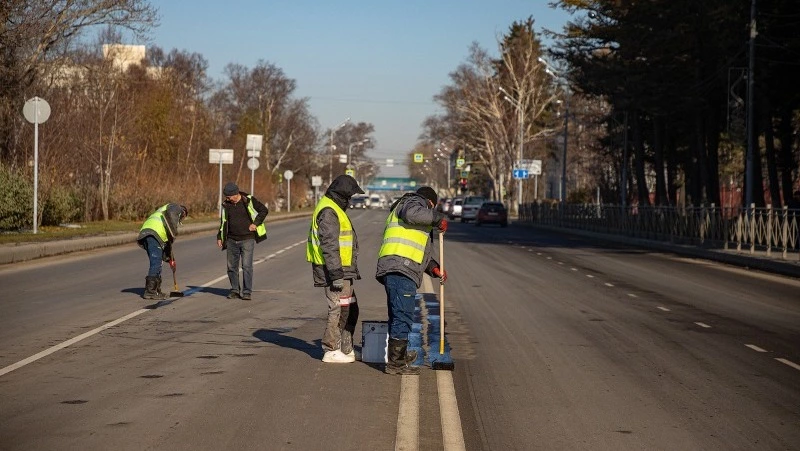 На перекрестке Мира-Буюклы в Южно-Сахалинске изменят организацию движения