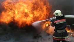 Пожарные потушили строительный мусор в Макаровском районе днем 10 января