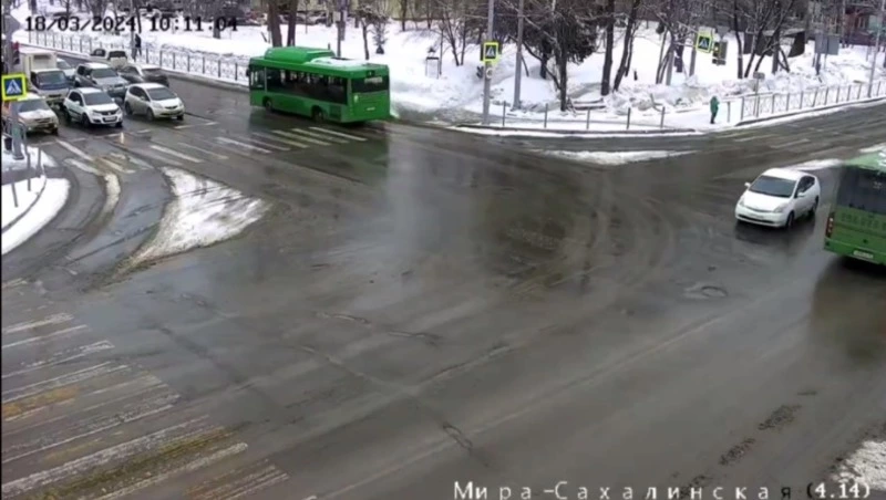 На пересечении Мира – Сахалинской в Южно-Сахалинске изменят схему движения