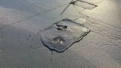 Некрасивый ремонт на кольце Вишневского оправдала мэрия Южно-Сахалинска