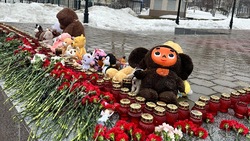 Южно-Сахалинск скорбит: приспущенные флаги и цветы на мемориале