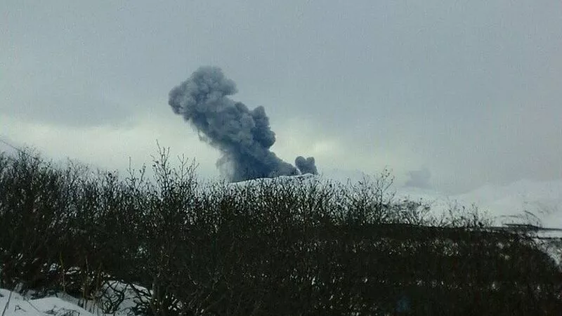 На Курилах произошел выброс пепла