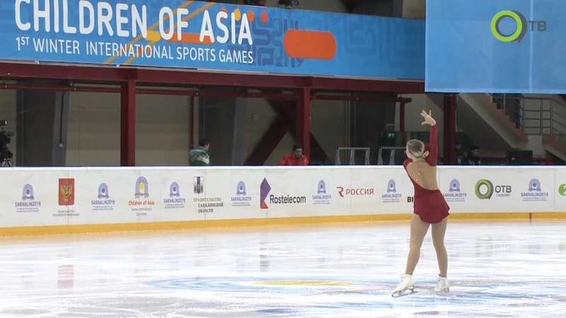 Дети Азии. Фигурное катание, девушки, короткая программа. Запись от 13 февраля