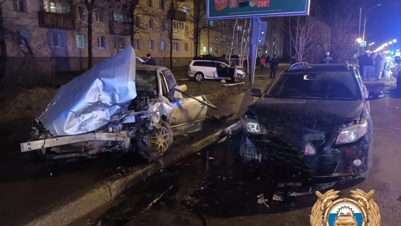 В вечерней аварии в Луговом пострадали четыре человека