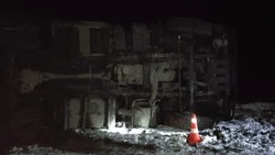 КамАЗ съехал в кювет на трассе Невельск — Томари — аэропорт Шахтерск 16 марта