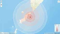 Ощутимое землетрясение произошло у Северных Курил
