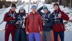 Сахалинские летающие лыжники взяли золото на чемпионате России 