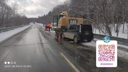 Женщина пострадала в ДТП с экскаватором в Анивском районе 