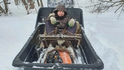 Поисковики вывезли на санях останки бомбардировщика Пе-2, упавшего на Сахалине