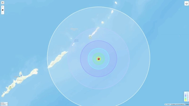 Землетрясение магнитудой 4,7 зафиксировали на Южных Курилах днем 12 сентября