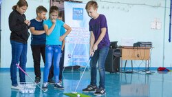Сахалинские школьники состязались в гольфе