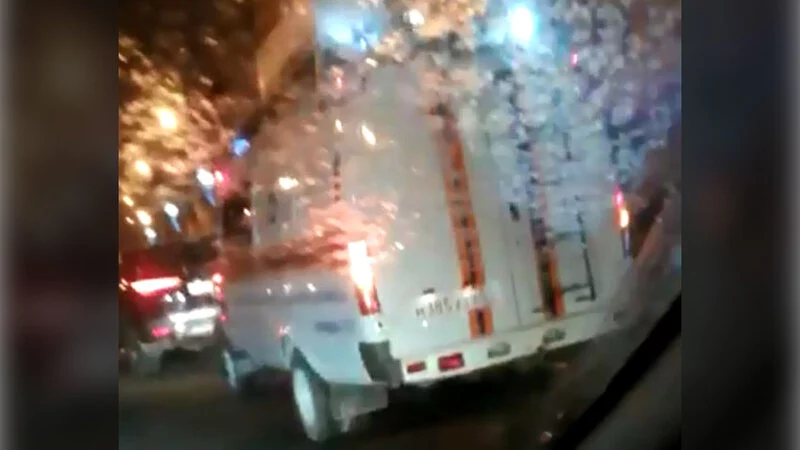 В Южно-Сахалинске напротив городского парка жестко столкнулись два автомобиля