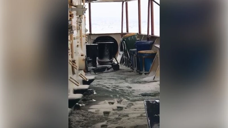 Сахалинский теплоход «Игорь Фархутдинов» дрейфует в море с пассажирами на борту