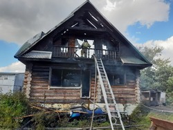 Появились подробности пожара в  частном доме в Октябрьском