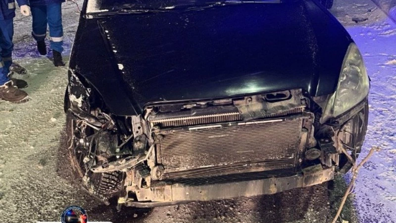 В Углегорском районе водитель «Хонды» врезался в ограждение — пострадал пассажир