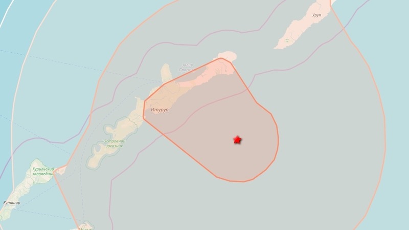 Сильное двойное землетрясение произошло на Южных Курилах