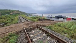 Временный объезд строят на ж/д путях у села в Невельском районе