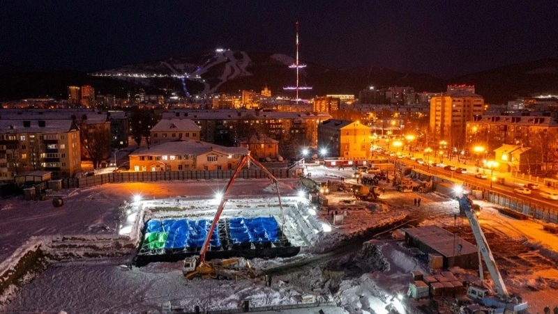 К строительству фундамента нового студгородка приступили в Южно-Сахалинске  