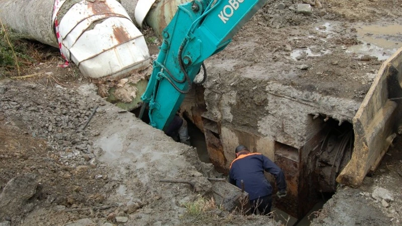 Порыв на теплотрассе в Южно-Сахалинске устранили