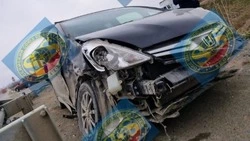 Две машины столкнулись практически лоб в лоб на дороге между Дальним и Луговым