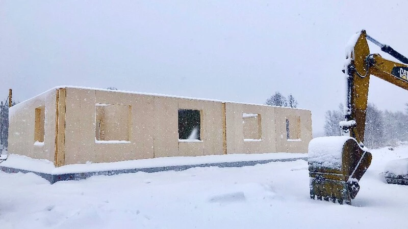 Анивские власти строят в Таранае дома по новой технологии