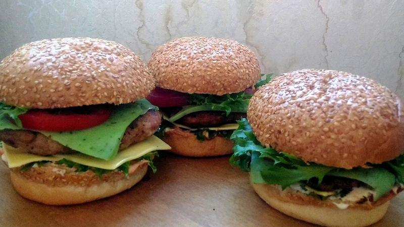 Нажористый бургер