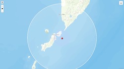  Землетрясение магнитудой 4,5 зарегистрировали на Северных Курилах 23 сентября
