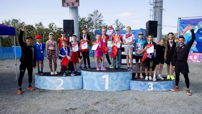 В Южно-Сахалинске прошел финал детской гонки с препятствиями «Pride Race»