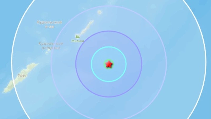 Землетрясение магнитудой от 4,8 до 5 зарегистрировали на Курилах 17 июня