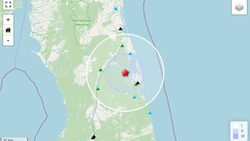 Два землетрясения подряд произошли на севере Сахалина