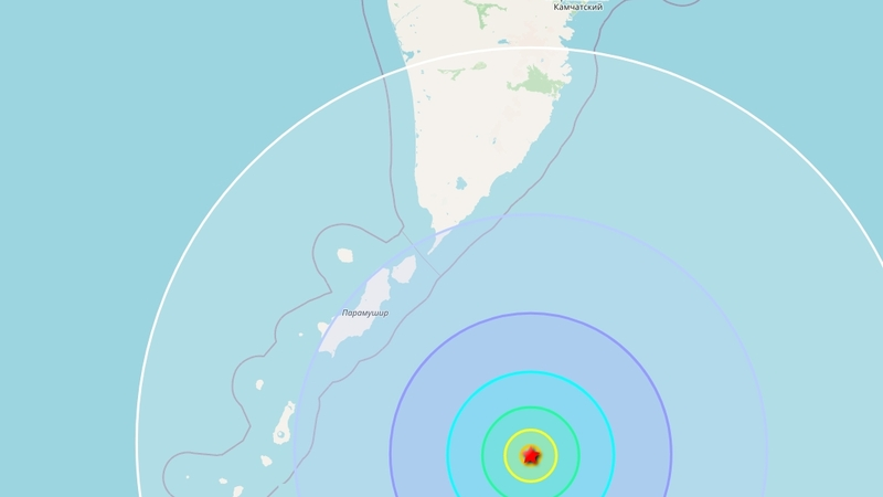 Слабое землетрясение произошло на Северных Курилах