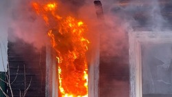 Дачный дом сгорел в СНТ «Прибой» в Холмском районе