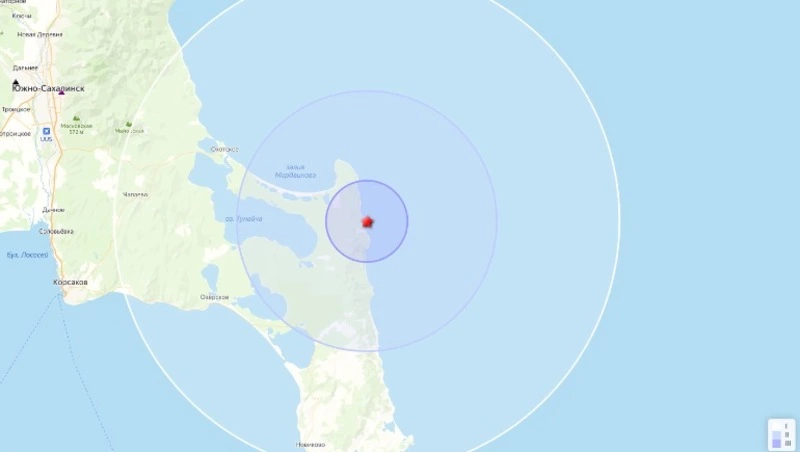 Землетрясение магнитудой 3,1 ощутили на юго-востоке Сахалина
