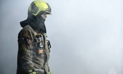В Южно-Сахалинске сгорел контейнер для сбора отходов