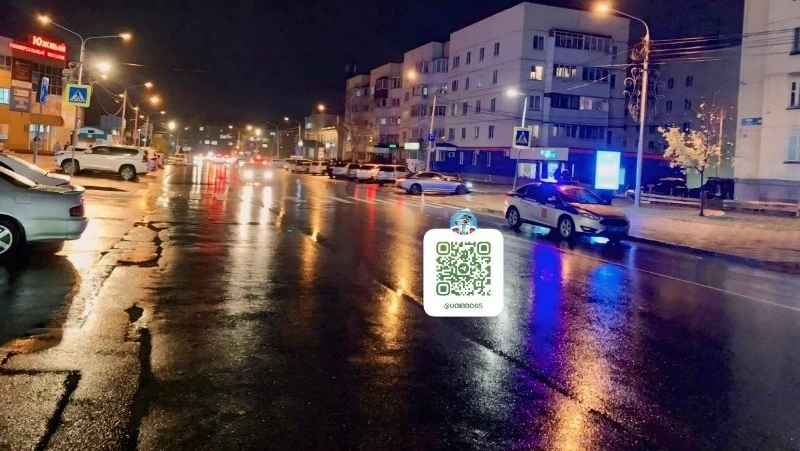 Водитель Хонды сбил женщину на улице Есенина в Южно-Сахалинске