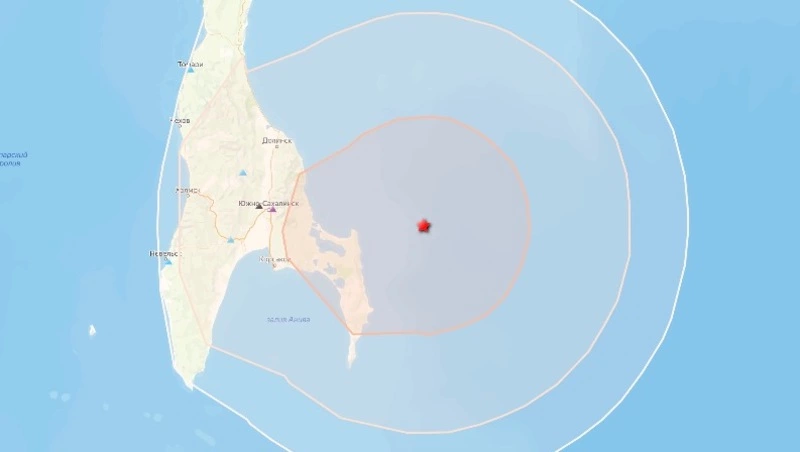 Землетрясение магнитудой 5,3 произошло у южных берегов Сахалина