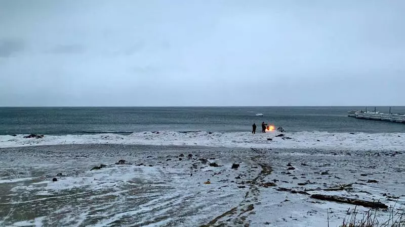 Побережье залива Мордвинова очистилось ото льда