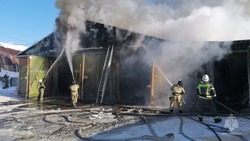 Баня загорелась в Поронайском районе вечером 20 ноября