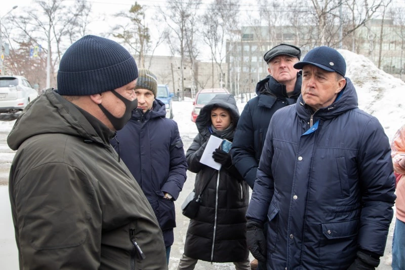 Валерий Лимаренко остался недоволен уборкой снега в Южно-Сахалинске