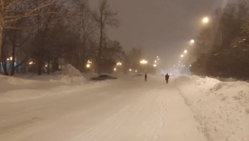 Дорожная обстановка на Сахалине во время циклона 21 февраля. ОНЛАЙН