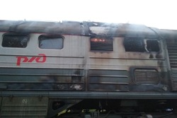 Транспортная прокуратура начала проверку после возгорания тепловоза в Невельске