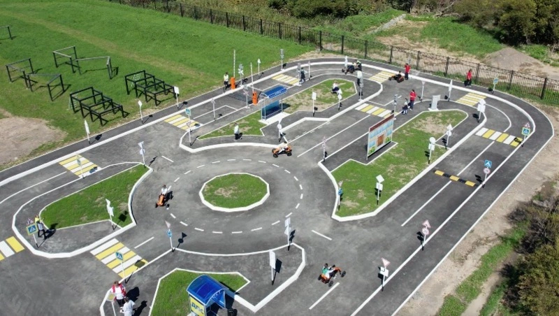 В Горнозаводске открыли современный школьный автогородок