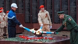  В Южно-Сахалинске торжественно подключили Вечный огонь к природному газу