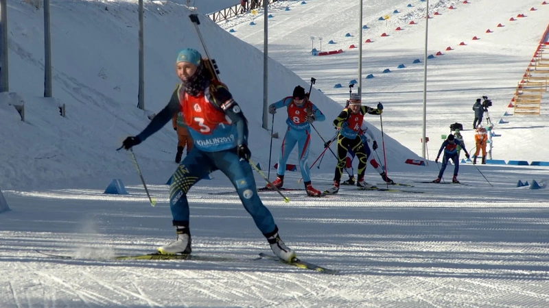 Дети Азии. Биатлон, Сингл-микст. Запись от 14 февраля