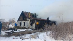 Частный дом загорелся утром 12 ноября в Березняках
