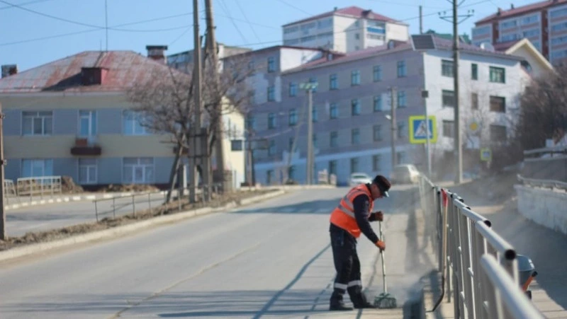 Холмск преображается после зимы