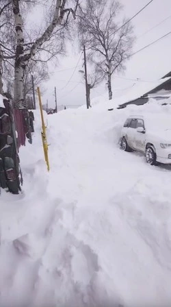 Многодетная мама из Южно-Сахалинска пожаловалась на нерасчищенный двор 