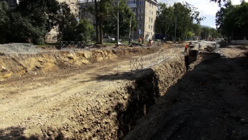 Перекресток Чехова – Хабаровская полностью перекрыли в Южно-Сахалинске до 20 августа