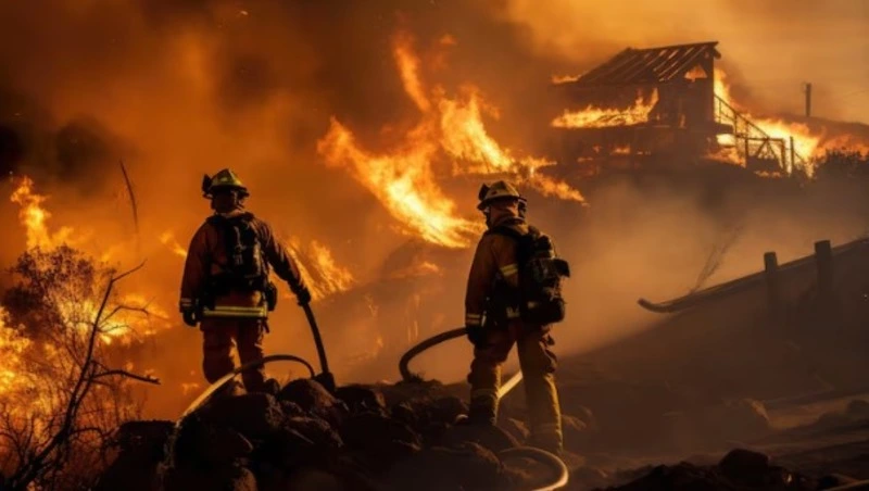 Ребенка спасли сотрудники МЧС при пожаре в Охе