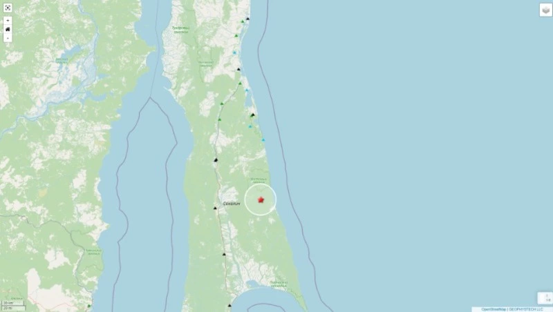 Землетрясение магнитудой 2,5 произошло на Сахалине утром 13 декабря